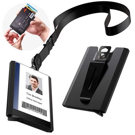 id badge holder with lanyards